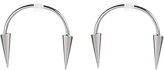 2 Pcs Smile Piercing Tiger Teeth, Vampire Smile Piercing, Stainless Steel Smile Lip Tiger Teeth Nail Vampire Piercing Jewelry, Smile Fangs Piercing, Dracula Nail Septum Piercing