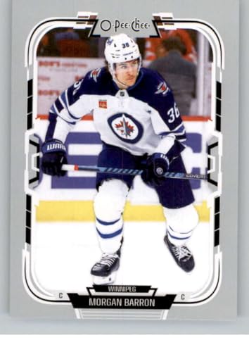 2025-26 O-Pee-Chee #482 Morgan Barron Winnipeg Jets Official Hockey Card in Raw (NM or Better) Condition