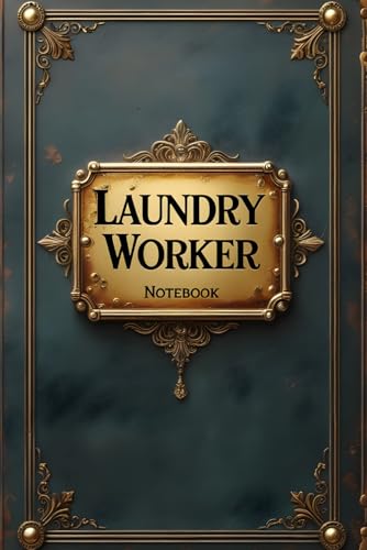 Laundry worker notebook: lined journal for men women coworker
