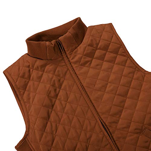 Bienzoe Women Quilted Casual Vest: Lightweight Packable Sleeveless Jacket4