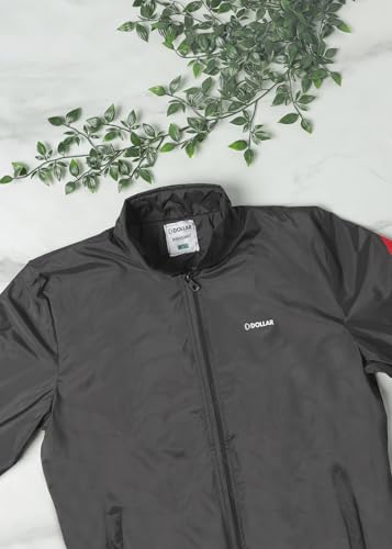 Image of Dollar Men's Polyester Colourblock Windcheater Jacket With Zipper Pockets