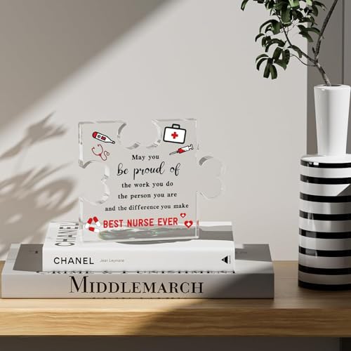 Image of Heart shaped plaque gift (Nurse)