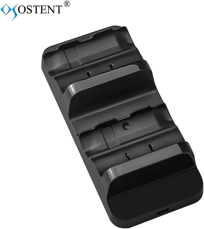 OSTENT Dual Charger Dock Station + 2 Battery for Microsoft Xbox One Wireless Controller