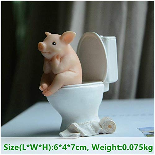BRTTHYE Cute Pig Figure Gift Home Decor Garden Miniature Animal Figurines Desktop Decoration