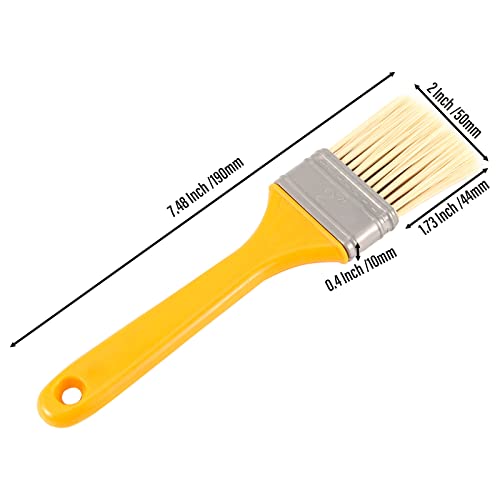 SINJEUN 60 Pack 2 Inch Paint Brushes for Walls, Chip Paint Brushes with Plastic Handle for Painting, Trimming, Refinishing Wall or Furniture