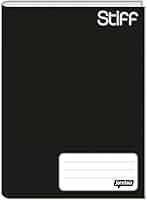 Caderno Brochura 1/4 Capa Dura Preto 48 folhas Stiff FSC Jandaia