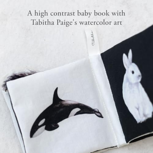 Image of Crinkle Book Made with ORGANIC Cotton: High-Contrast Art for Sensory Play and On-the-Go Fun (Tabitha Paige Children's Book Series)