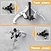 LEONTOOL 3 Jaw Gear Puller Gear Removal Tool for Slide Gears, Adjustable 3 Jaw Puller Remover for Removal Bearing, Gears, Pulley, and Flywheel, Motorcycle Car Auto Removing Kit 3-Inch