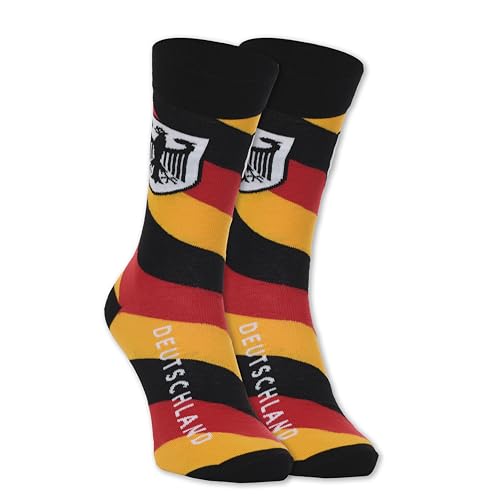 Country-Themed Socks, X-Large, Shoe Size 10-13 (Germany Tricolor)