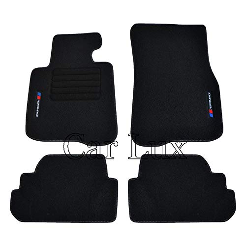 Car Lux AR05614 - Alfombras Coche Alfombrillas a Medida para Serie 4 Coupe F32 Performance PB en Velour Desde 2013-