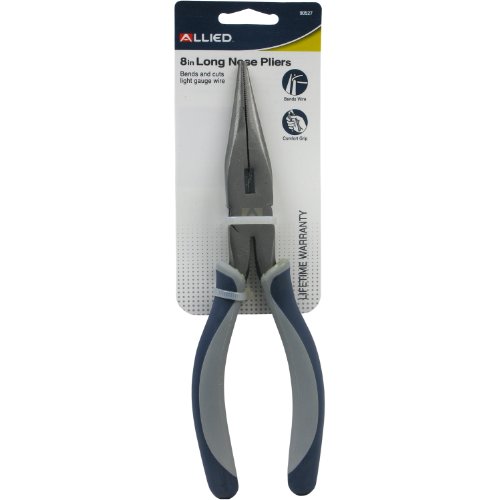 Allied Tools 8" LONG NOSE PLIERS,90527