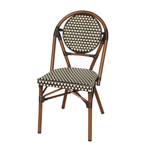Chaise de terrasse NEUVILLE empilable pour petits espaces extérieurs - 6