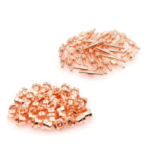 PT31 PT-31 Torch Consumables Kit Standard Tip Electrode for Air Plasma Cutter Machine Cut-40 CT-312 QIANGHAN (100Pcs)