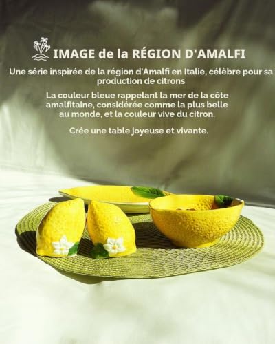 Excelsa Amalfi Plat Plat Citron Céramique – vue 5