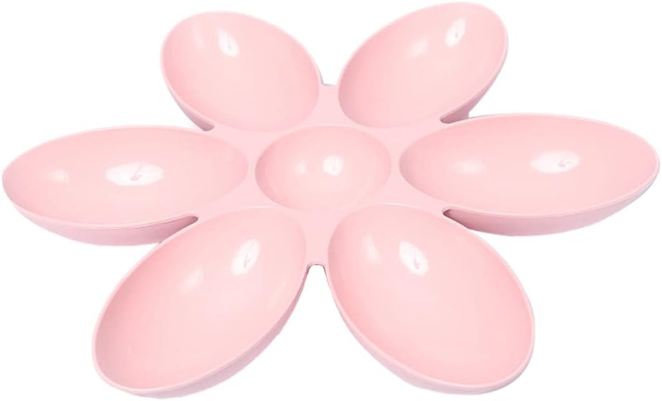 Balacoo Cat Bowls- Cat Food Water Container- Multi- Cat Feeder 6- Meal Kitten Food Bowls- Flower Petals Shaped Pet Feeding Bowl for…