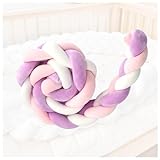 Genérico VersáTil para Diferentes Camas 𝐭𝐫𝐞𝐧𝐳𝐚 𝐜𝐮𝐧𝐚 𝐛𝐞𝐛𝐞 100cm/200cm/300cm/400cm Hipóalergénico y Seguro,K-110cm