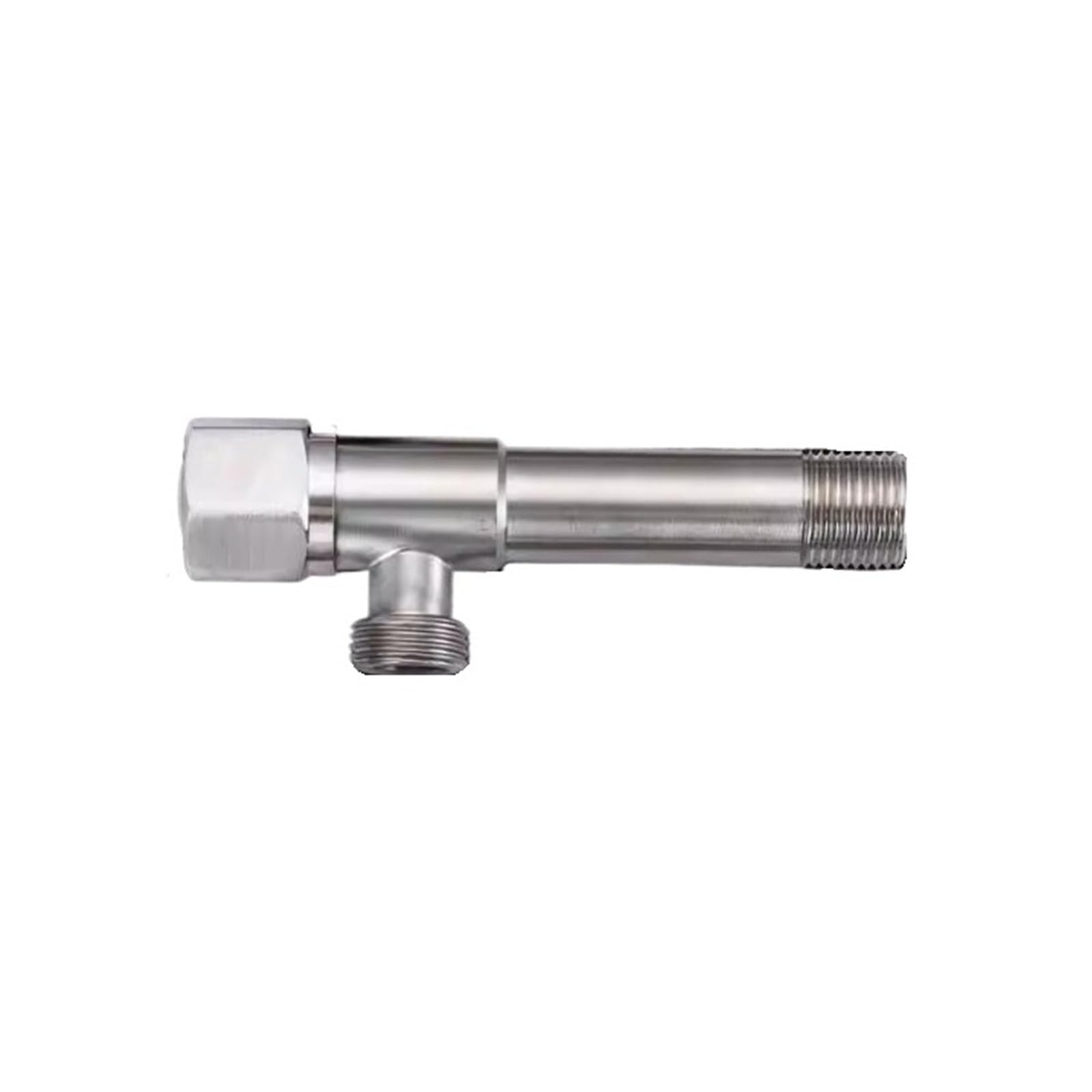 Bvhisehp 124Mm Cold Hot Water Angle Valve Dn15 G1/2 Thread 304 Stainless Steel Extended Inlet Valve For Water Heater Toilet(124Mm)