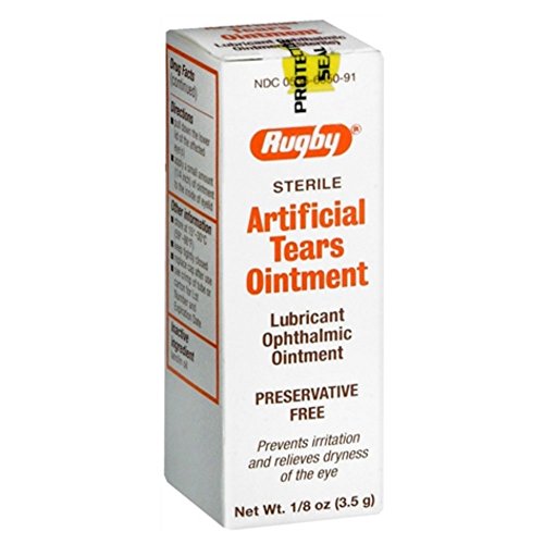 Rugby Artificial Tears Ointment 1/8 oz (Pack of 2)