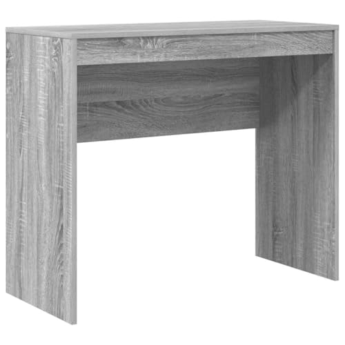 Bureau gris Sonoma compact 90x40 cm table informatique design moderne - 3