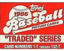 Barry Bonds Rookie 1st card w/ Complete 1986 Brand New Topps Traded Set