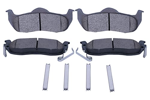 Image of D1041 Premium Ceramic Disc Brake Pad Rear Replacement For Select 04-15 Nissan Titan 05-17 Armada 04-10 Infiniti QX56