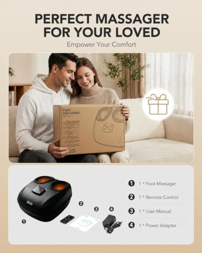 SKG YS100 Foot Massager with Heat and Remote, Birthday Gifts for Women - image 9