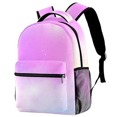 Sac à bandoulière violet unisexe sacoche en toile légère ados enfants