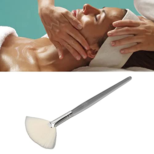 Facial Brushes Fan Mask Brushes Soft Facial Applicator Transparent Handle Cosmetic Flat Facial Brush for Beauty Salon Large - Image 3