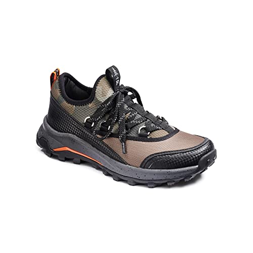 BASS OUTDOOR Women's Trek Ultralite Hiker Hiking Shoe, GRN CAMO/BLK, 6.5