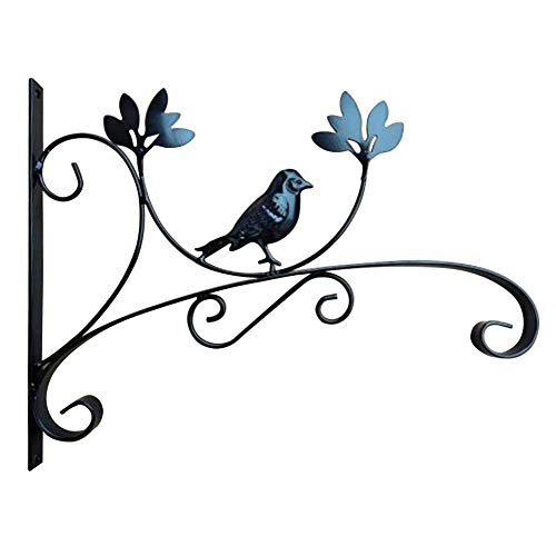 Szyzl88 Macetero Soporte Forma de Animal Decoración Cesta Colgante Jardín Hierro Cuarto Baño Soporte Plantas Jardinería Soporte Clásico Romántico Montaje Pared