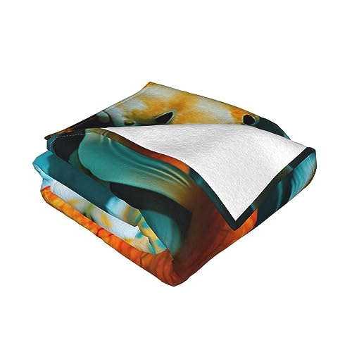 Couverture polaire poisson flanelle HD douce pour le lit - 4