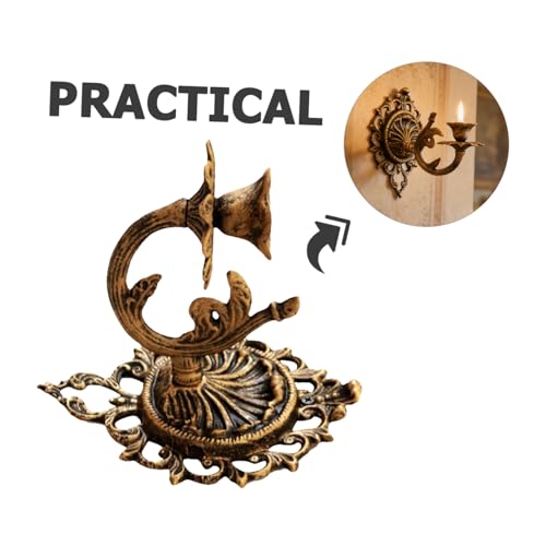 Candelabro de pared europeo para decorar pasillos con estilo rústico 4