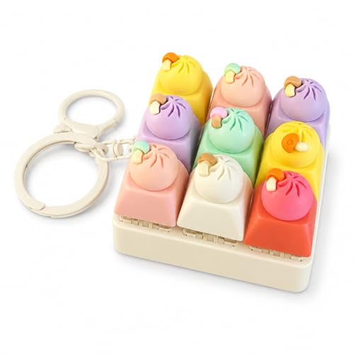 Porte-clés avec clavier raviolis 9 boutons tactiles et son net anti-stress portable