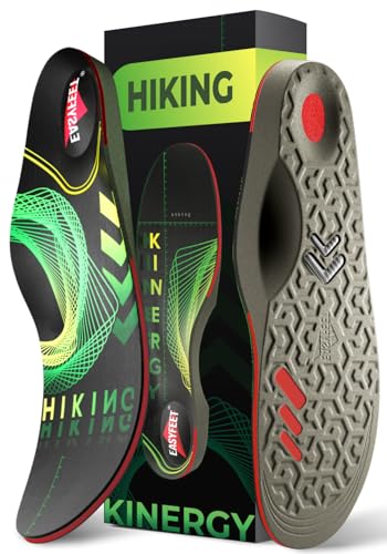 Hiking Boot Insoles Men Women - Arch Support Inserts - Cushioned Hike Orthopedic Insoles - Man Women Shoe Inserts - Running Sports Fitness Walking Soles