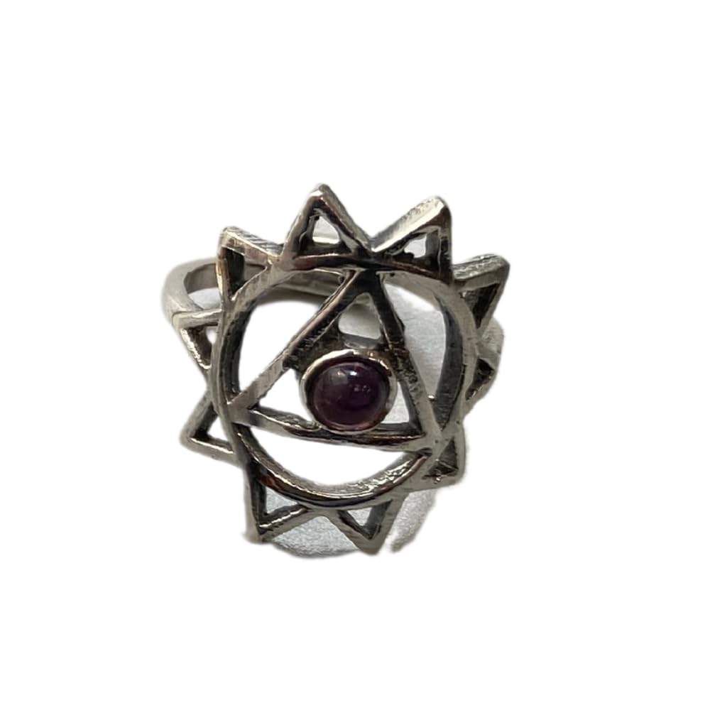 VIE Solar Plexus Chakra Ring, Amethyst