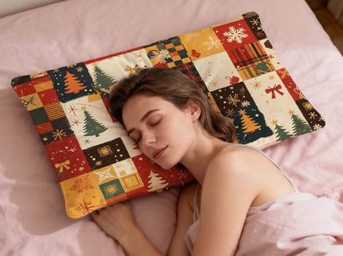 Coussin de Noël housse velours 60x90cm rectangulaire avec fermeture - 7