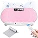 MERACH Vibration Plate, Whole Body Workout Powerful Quiet Vibration Plate Exercise Machine for Weight Loss and Shaping, Auto or Manual Speed Control, Built-in Bluetooth Speaker (Pink)
