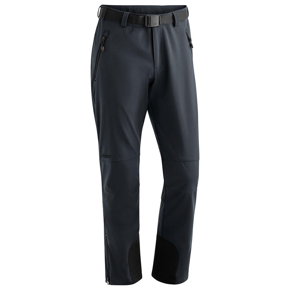 maier sports Men's Tech Pants M Softshell Pants, Warm Hiking Trousers, Elastic Trekking Pants Graphite
