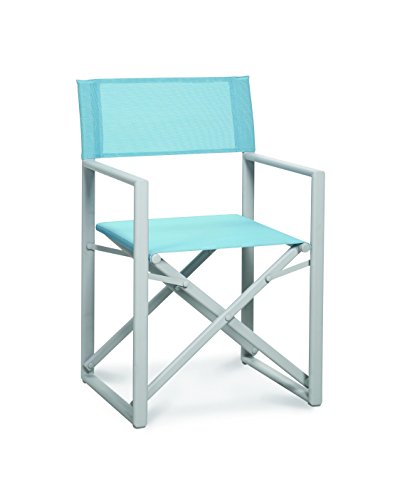 Preisvergleich Produktbild BEST 47172202 Regiestuhl Messina, creme / hellblau