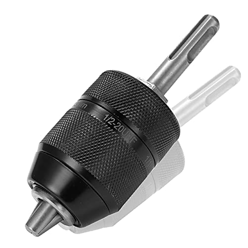 Muye Heavy Duty 1/2-20UNF 2-13MM Keyless Drill Chuck With SDS Adapter Quick Change Keyless SDS Shank Drill Chuck Hardware Tool Electric Professional Drill Chuck Black