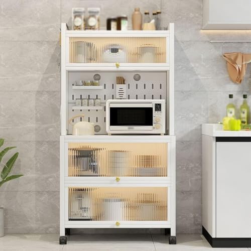 NYHGOXM �����W�I �J�b�v �Ɠd���[ �Ɠd���b�N �H�킾�� �L�b�`���̒I �����W ���w�T�C�h�{�[�h �����W�I ���u���^�ƒ�p���[�L���r�l�b�g �L�b�`���{�[�h �ƒ�p ���r���O���[�� ���@�\���[�L���r�l�b�g �L�b�`����Ƒ� (100x42x160cm,