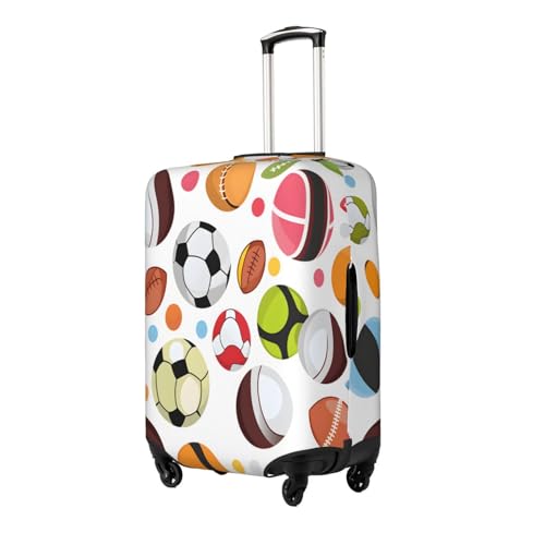 Sport Ball Travel Luggage Cover Elastic Suitcase Covers Washable Anti Scratch Luggage Dust Covers Protector, Fits 22-24 inch Luggage, M2