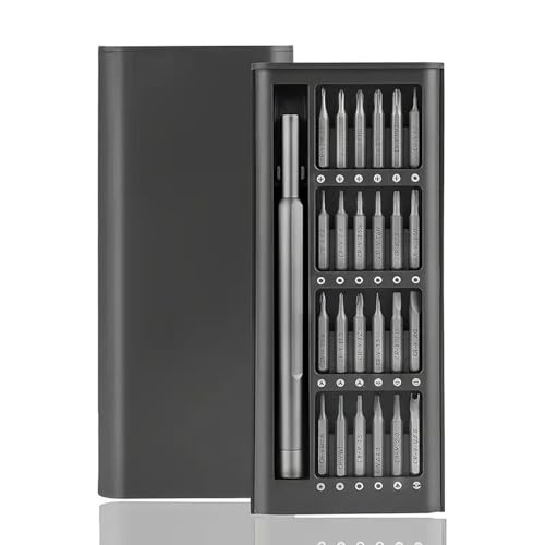 24-in-1 kleine Präzisions-Schraubendreher-Set, hergestellt aus Premium S2 Stahl, Professional Mini Magnetic Repair Tool Set, für Schmuck, Uhr, Phone, Brillenreparatur Klein Brillen Reparaturset