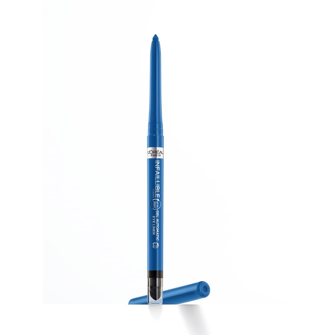L'OrÃ©al Paris Gel Eyeliner, Intense Long-lasting Colour, Semi Permanent, Infallible Grip 36H Gel Automatic Eyeliner, Electric Blue
