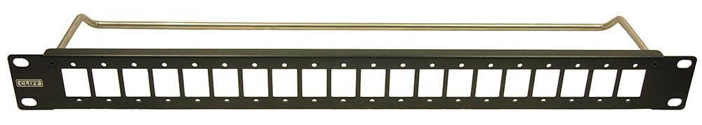 Pannello patch sottile, 20PORT, 1U, foro M3, connettori per pannelli patch, Qtà.1 | CP30162