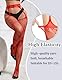 comeondear Sexy Strumpfhosen für Damen Netzstrumpfhosen Übergröße Fishnet Stockings Dessous Unterwäsche Curvy Große Größen Strapsstrümpfe Spitze Strapsstrumpfhosen Lingerie Women(Rot,3XL-5XL)