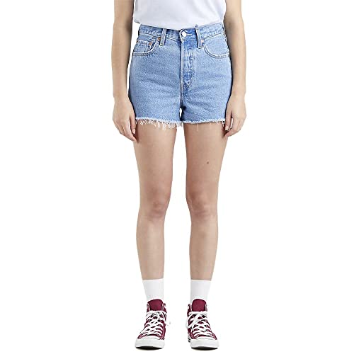 Levi's Ribcage Short en denim Femme pour galber la silhouette et affiner la taille