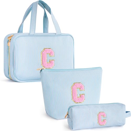 Fystdtote Preppy Toiletry Bag Makeup Bag for Women Her -