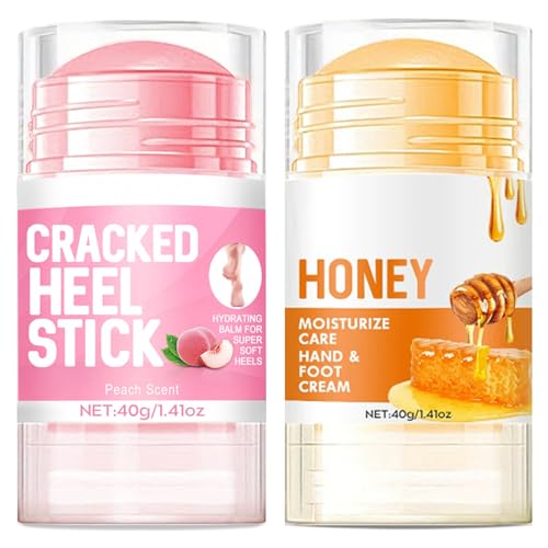 2 uds crema para pies, crema hidratante y antigrietas para reparación de pies, para talones, manos y rodillas secos agrietados, mujeres hombres