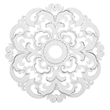 Amélioration facile : transformez n’importe quelle pièce ordinaire en installant cette rosace de plafond pour éclairage de chambre ou pour lustre, apportant instantanément élégance et charme à votre intérieur. rosaces de plafond pour luminaires, rosace de plafond victorienne en plâtre